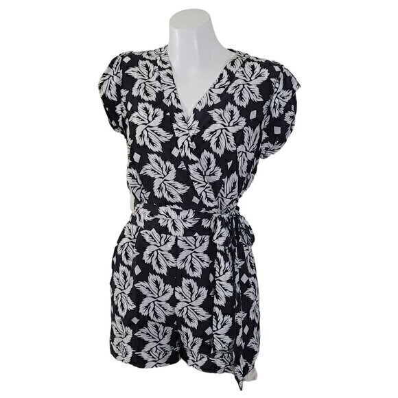 Diane Von Furstenberg Silk Romper 12 Playsuit Jumpsuit - Picture 1 of 10